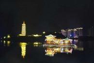 汉丰湖夜景